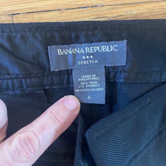 Black Dress Pants Size 6 Banana Republic - Picture 3 of 4